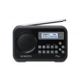 Roberts PLAYBK Black DAB / FM Radio With Built-In Battery Charger
