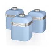 Swan SWKA1020BLN Retro Set of 3 Canisters