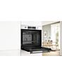 Bosch HQA534BW3B Series 4 Built In Single Oven With Added Steam