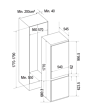 Cata FFBIS7030E 54cm Built-In 70/30 Fridge Freezer