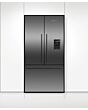 Fisher And Paykel RF540ADUB7 Freestanding French Door Refrigerator Freezer, 90cm with Ice & Water - Black Steel