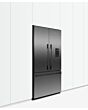 Fisher And Paykel RF540ADUB7 Freestanding French Door Refrigerator Freezer, 90cm with Ice & Water - Black Steel