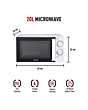 Haden 195678 20 Litre Single Microwave - White