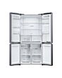 Haier HCR5919EHMB 90Cm Freestanding American Fridge Freezer - Brushed Black
