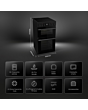 Hisense HDCEC5C10B Double Oven Electric Cooker 50cm Black