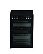 Hotpoint HDE6VDC2B1 60cm Double Oven Electric Cooker - Black
