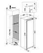 Hotpoint HTSD18A011A1 54cm Integrated Fridge Freezer