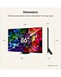 Lg 86MRGB96B6B.AEK 86inch 4K Micro RGB evo AI Smart TV - Blue