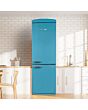 Montpellier MAB190PB Full Nofrost Retro 60Cm Fridge Freezer - Pastel Blue