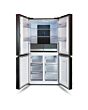Montpellier MDAXD183DX 83cm wide Quad Door Fridge Freezer in Dark Inox
