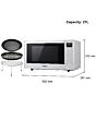 Panasonic NN-CT55RWBPQ 4 In 1 Combination Microwave 27L White
