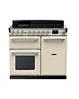 Rangemaster Estel Deluxe ESDL100EIPPCR/CM1 100cm wide Electric Range Cooker with Induction Hob - Cream / Chrome - A/A Rated