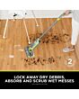 Shark VM200UK Shark VacMop Cordless 2-in-1 Vacuum Mop with Targeted Spray - 9 Min 30 Sec Run Time - Charcoal Grey