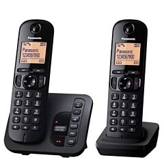 Panasonic KXTGC222EB 2 Handset Digital Cordless Answering Machine