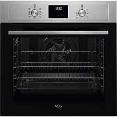 Aeg BEX33501EM 59.4Cm Built In Electric Single Oven - Stainless Steel