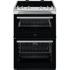 Aeg CCX6501ACM 60Cm 5000 Cooker with Double Oven and Ceramic hob 