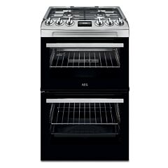 Aeg CGX1130ACM 55cm Gas Cooker, Gas Double Oven with electric grill