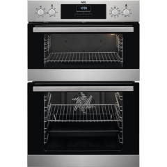 AEG DCB331010M 59.4cm Built In Electric Double Oven - Stainless