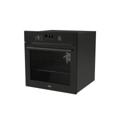 Aeg OS6AB50AK 6000 Sensecook Aqua Clean Enamel Single Built-In Oven - Black