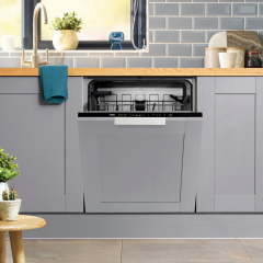 Beko DIN15C20 14 Place Integrated Dishwasher - Stainless Steel 