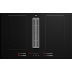 Beko HIXI84700UP 82cm Black Hob Extractor with Slider Control