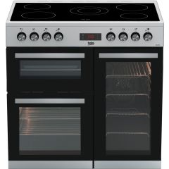 Beko KDVC90X 90cm Double Electric Range Cooker - Stainless Steel