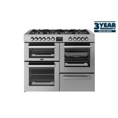 Belling 444411806 110Cm Dual Fuel Cookcentre Range Cooker - Stainless Steel