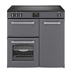 Belling 444411822 90 Cm All Electric Induction Range Cooker In Anthracite Dark Grey