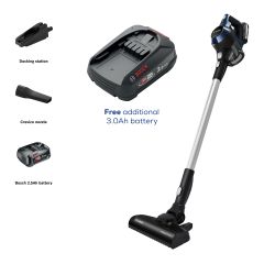Bosch BBS611GBKIT BBS611GB Cordless Vacuum Cleaner - 30 Minute Run Time - Black PLUS Battery