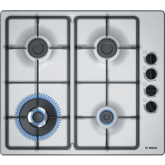 Bosch PBH6B5B60 58cm Gas Hob - Stainless Steel