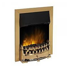 Dimplex STM20BR LED Brass Stamford Optiflame® inset electric Fire