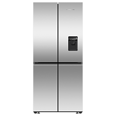 Fisher And Paykel RF500QNUX1 79cm Wide Quad Door Recessed Fridge Freezer with Ice and Water