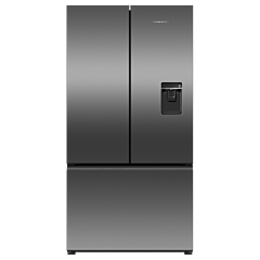 Fisher And Paykel RF540ANUB6 90cm Wide Freestanding French Door Fridge Freezer with Ice and Water