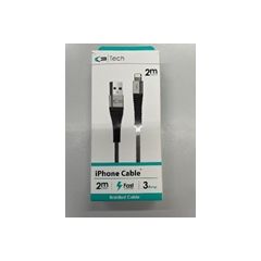 Generic 08055 2M Iphone Braided USB Charging Lead