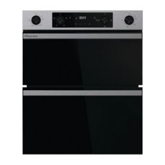 Hisense BUD714221CX 594cm Built Under Electric Double Oven - Black & Stainless Steel
