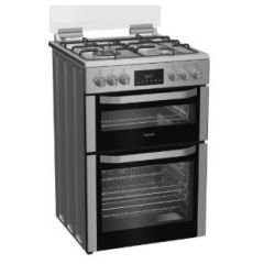 Hotpoint HDD6GDC2WX Dual Fuel 60Cm Freestanding Double Cooker