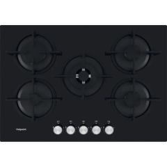 Hotpoint HGS72SBK 73cm Gas Hob - Black
