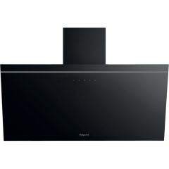 Hotpoint PHVP82FLTK 80Cm Angled Chimney Hood - Black