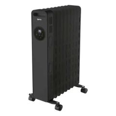 Igenix IG2621BK 2Kw Digital Oil Filled Radiator - Black
