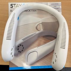 Lloytron F1901WH USB 3 speed rechargeable Neck Fan 