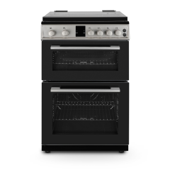 Montpellier MDOG60LS 60cm Double Oven Gas Cooker with Gas Hob - Silver