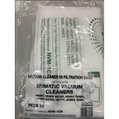 Numatic NUMBAG2000 NVM-1CH 10 Pk  Henry Vacuum Cleaner Bags