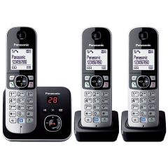 Panasonic KXTG6823EB Trio cordless telephone with answering machine
