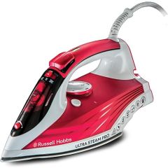Russell Hobbs 23990 2600W Ultra Steam Pro Iron White/Pink