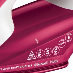 Russell Hobbs 26480 2400W Steam Iron In Berry Colour