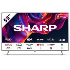 Sharp 4T-C55GM6141KB 04T-C55GM6141KB 55" 4K UHD Quantum Dot Frameless Smart TiVo TV