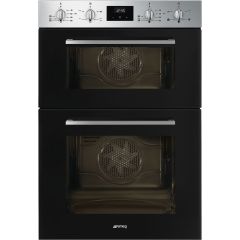 Smeg DOSF400B Cucina Built in Double Oven Black