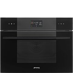 Smeg SO4102M1B3 45cm Linea Combi Microwave Midnight Black