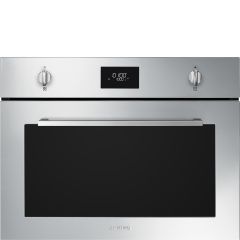 Smeg SO4401M1X Cucina 45Cm Compact Built In Oven And Microwave - Stainless Steel