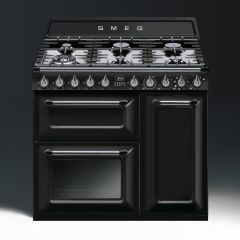 Smeg TR93BL 90cm Victoria Dual Fuel Range Cooker